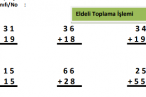 2.Sınıf Matematik Eldeli Toplama İşlemi 1 2.Sınıf Matematik Eldeli Toplama İşlemi 1