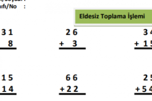 2.Sınıf Matematik Eldesiz Toplama İşlemi 1 2.Sınıf Matematik Eldesiz Toplama İşlemi 1