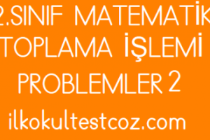 2.Sınıf Matematik Toplama Problemleri 2 2.Sınıf Matematik Toplama Problemleri 2