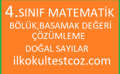 4.Sınıf Matematik Bölük, Basamak Değeri ve Çözümleme 4.Sınıf Matematik Bölük, Basamak Değeri ve Çözümleme
