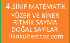 4.sınıf matematik yüzer ve biner ritmik sayma test 4.sınıf matematik yüzer ve biner ritmik sayma test